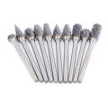 Tungsten Carbide Rotary Burr Set Grinder Bit 1/4-Inch Shank Cutting Burs for Metal Polishing